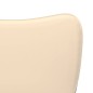 vidaXL Esszimmerstühle 2 Stk. Creme Stoff und Kunstleder vidaXL Esszimmerstühle 2 Stk. Creme Stoff und Kunstleder