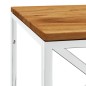 vidaXL Couchtisch Edelstahl und Massivholz Akazie vidaXL Couchtisch Edelstahl und Massivholz Akazie