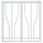 vidaXL Konsolentisch 70x30x70 cm Edelstahl und Glas vidaXL Konsolentisch 70x30x70 cm Edelstahl und Glas