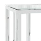 vidaXL Konsolentisch 70x30x70 cm Edelstahl und Glas vidaXL Konsolentisch 70x30x70 cm Edelstahl und Glas