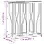 vidaXL Konsolentisch 70x30x70 cm Edelstahl und Glas vidaXL Konsolentisch 70x30x70 cm Edelstahl und Glas