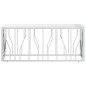 vidaXL Couchtisch 110x45x45 cm Edelstahl und Glas vidaXL Couchtisch 110x45x45 cm Edelstahl und Glas