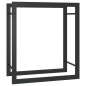 vidaXL Brennholzregal Mattschwarz 50x28x56 cm Stahl vidaXL Brennholzregal Mattschwarz 50x28x56 cm Stahl