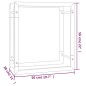 vidaXL Brennholzregal Mattschwarz 50x28x56 cm Stahl vidaXL Brennholzregal Mattschwarz 50x28x56 cm Stahl