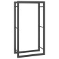 vidaXL Brennholzregal Mattschwarz 50x28x94 cm Stahl vidaXL Brennholzregal Mattschwarz 50x28x94 cm Stahl