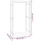 vidaXL Brennholzregal Mattschwarz 50x28x94 cm Stahl vidaXL Brennholzregal Mattschwarz 50x28x94 cm Stahl
