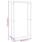 vidaXL Brennholzregal Mattschwarz 80x28x154 cm Stahl vidaXL Brennholzregal Mattschwarz 80x28x154 cm Stahl