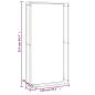 vidaXL Brennholzregal Mattschwarz 110x28x214 cm Stahl vidaXL Brennholzregal Mattschwarz 110x28x214 cm Stahl