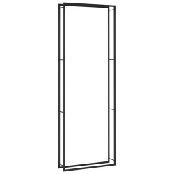 vidaXL Brennholzregal Mattschwarz 110x28x312 cm Stahl