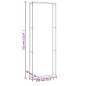 vidaXL Brennholzregal Mattschwarz 110x28x312 cm Stahl vidaXL Brennholzregal Mattschwarz 110x28x312 cm Stahl
