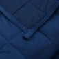 vidaXL Gewichtsdecke Blau 138x200 cm 6 kg Stoff vidaXL Gewichtsdecke Blau 138x200 cm 6 kg Stoff