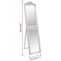 vidaXL Standspiegel Silbern 40x160 cm vidaXL Standspiegel Silbern 40x160 cm