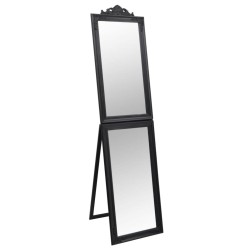 vidaXL Standspiegel Schwarz 40x160 cm
