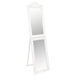 vidaXL Standspiegel Weiß 45x180 cm