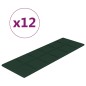 Wandpaneele 12 Stk. Dunkelgrün 90x30 cm Stoff 3,24 m² Wandpaneele 12 Stk. Dunkelgrün 90x30 cm Stoff 3,24 m²