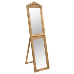 vidaXL Standspiegel Golden 45x180 cm