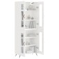 Highboard Hochglanz-Weiß 69,5x34x180 cm Holzwerkstoff Highboard Hochglanz-Weiß 69,5x34x180 cm Holzwerkstoff