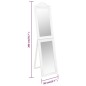 vidaXL Standspiegel Weiß 50x200 cm vidaXL Standspiegel Weiß 50x200 cm