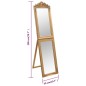 vidaXL Standspiegel Golden 50x200 cm vidaXL Standspiegel Golden 50x200 cm
