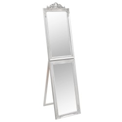 vidaXL Standspiegel Silbern 50x200 cm