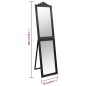 vidaXL Standspiegel Schwarz 50x200 cm vidaXL Standspiegel Schwarz 50x200 cm