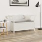 vidaXL Sitzbank Weiß 107x45x75,5 cm Massivholz Tanne vidaXL Sitzbank Weiß 107x45x75,5 cm Massivholz Tanne