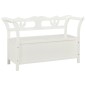 vidaXL Sitzbank Weiß 107x45x75,5 cm Massivholz Tanne vidaXL Sitzbank Weiß 107x45x75,5 cm Massivholz Tanne