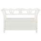 vidaXL Sitzbank Weiß 107x45x75,5 cm Massivholz Tanne vidaXL Sitzbank Weiß 107x45x75,5 cm Massivholz Tanne