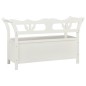 vidaXL Sitzbank Weiß 107x45x75,5 cm Massivholz Tanne vidaXL Sitzbank Weiß 107x45x75,5 cm Massivholz Tanne