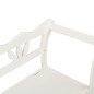 vidaXL Sitzbank Weiß 107x45x75,5 cm Massivholz Tanne vidaXL Sitzbank Weiß 107x45x75,5 cm Massivholz Tanne