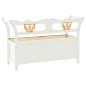 vidaXL Sitzbank Weiß 107x45x75,5 cm Massivholz Tanne vidaXL Sitzbank Weiß 107x45x75,5 cm Massivholz Tanne