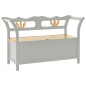 vidaXL Sitzbank Grau 107x45x75,5 cm Massivholz Tanne vidaXL Sitzbank Grau 107x45x75,5 cm Massivholz Tanne