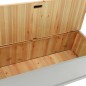 vidaXL Sitzbank Grau 107x45x75,5 cm Massivholz Tanne vidaXL Sitzbank Grau 107x45x75,5 cm Massivholz Tanne