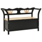 vidaXL Sitzbank Schwarz 107x45x75,5 cm Massivholz Tanne vidaXL Sitzbank Schwarz 107x45x75,5 cm Massivholz Tanne