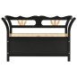 vidaXL Sitzbank Schwarz 107x45x75,5 cm Massivholz Tanne vidaXL Sitzbank Schwarz 107x45x75,5 cm Massivholz Tanne