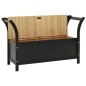vidaXL Sitzbank Schwarz 107x45x75,5 cm Massivholz Tanne vidaXL Sitzbank Schwarz 107x45x75,5 cm Massivholz Tanne