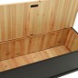vidaXL Sitzbank Schwarz 107x45x75,5 cm Massivholz Tanne vidaXL Sitzbank Schwarz 107x45x75,5 cm Massivholz Tanne