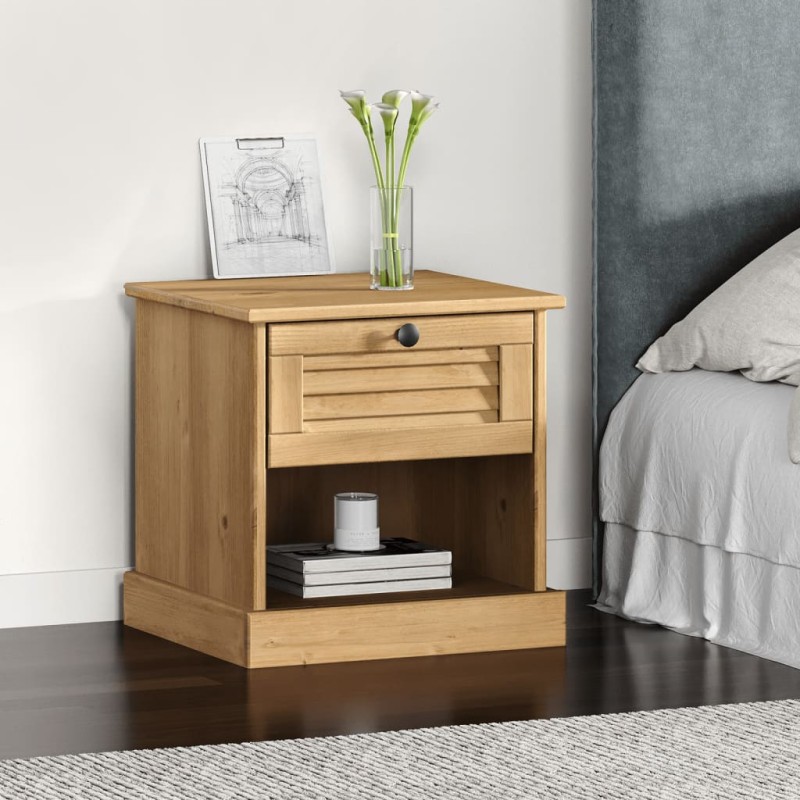 vidaXL Nachttisch VIGO 42x35x42 cm Massivholz Kiefer vidaXL Nachttisch VIGO 42x35x42 cm Massivholz Kiefer