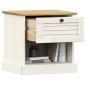 vidaXL Nachttisch VIGO Weiß 42x35x42 cm Massivholz Kiefer vidaXL Nachttisch VIGO Weiß 42x35x42 cm Massivholz Kiefer