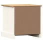 vidaXL Nachttisch VIGO Weiß 42x35x42 cm Massivholz Kiefer vidaXL Nachttisch VIGO Weiß 42x35x42 cm Massivholz Kiefer
