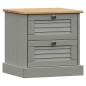 vidaXL Nachttisch VIGO Grau 42x35x40 cm Massivholz Kiefer vidaXL Nachttisch VIGO Grau 42x35x40 cm Massivholz Kiefer