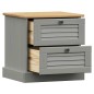 vidaXL Nachttisch VIGO Grau 42x35x40 cm Massivholz Kiefer vidaXL Nachttisch VIGO Grau 42x35x40 cm Massivholz Kiefer
