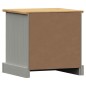 vidaXL Nachttisch VIGO Grau 42x35x40 cm Massivholz Kiefer vidaXL Nachttisch VIGO Grau 42x35x40 cm Massivholz Kiefer