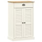 vidaXL Schuhschrank VIGO Weiß 60x35x96 cm Massivholz Kiefer vidaXL Schuhschrank VIGO Weiß 60x35x96 cm Massivholz Kiefer