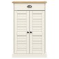 vidaXL Schuhschrank VIGO Weiß 60x35x96 cm Massivholz Kiefer vidaXL Schuhschrank VIGO Weiß 60x35x96 cm Massivholz Kiefer