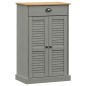 vidaXL Schuhschrank VIGO Grau 60x35x96 cm Massivholz Kiefer vidaXL Schuhschrank VIGO Grau 60x35x96 cm Massivholz Kiefer