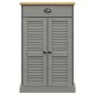 vidaXL Schuhschrank VIGO Grau 60x35x96 cm Massivholz Kiefer vidaXL Schuhschrank VIGO Grau 60x35x96 cm Massivholz Kiefer