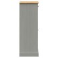 vidaXL Schuhschrank VIGO Grau 60x35x96 cm Massivholz Kiefer vidaXL Schuhschrank VIGO Grau 60x35x96 cm Massivholz Kiefer
