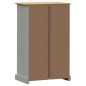 vidaXL Schuhschrank VIGO Grau 60x35x96 cm Massivholz Kiefer vidaXL Schuhschrank VIGO Grau 60x35x96 cm Massivholz Kiefer