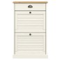 vidaXL Schuhschrank VIGO 60x35x96 cm Weiß Massivholz Kiefer vidaXL Schuhschrank VIGO 60x35x96 cm Weiß Massivholz Kiefer